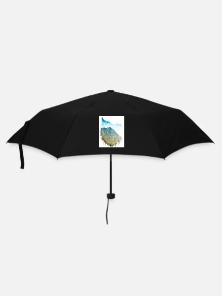 Löwe - Regenschirm (klein) - Schwarz