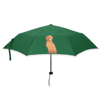 Caniche - Parapluie standard - vert bouteille - Devant