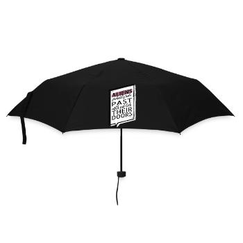 birthday present idea gift idea anal probe - Regenschirm (klein) - Schwarz - Vorne
