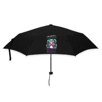 My Life Isn't Complete Without Boxing - Umbrella (small) - black - Front