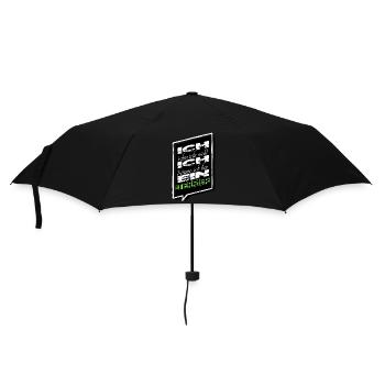 humor statement geek geschenk lieblingshund - Regenschirm (klein) - Schwarz - Vorne