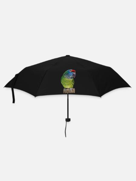 Die Rotrückenamazone - Regenschirm (klein) - Schwarz