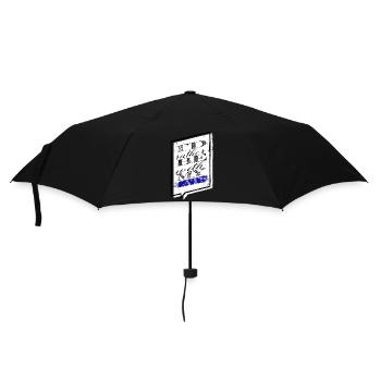 Cute Animal Love Joke Cat Long Sleeve Shirts - Umbrella (small) - black - Front