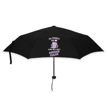 Du Denkst Ich Bin Klein Lieb Und Nett Böser Fehler - Regenschirm (klein) - Schwarz - Vorne