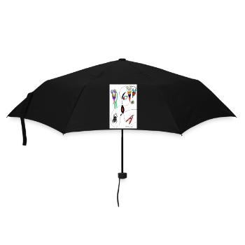 M Burns Kopf Spinne - Regenschirm (klein) - Schwarz - Vorne