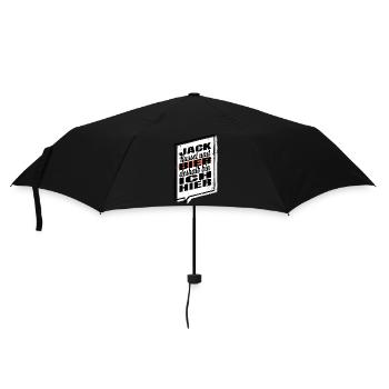lustiger spruch brauen männerabend statement humor - Regenschirm (klein) - Schwarz - Vorne