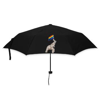 Elephant Rainbow Flag - Umbrella (small) - black - Front