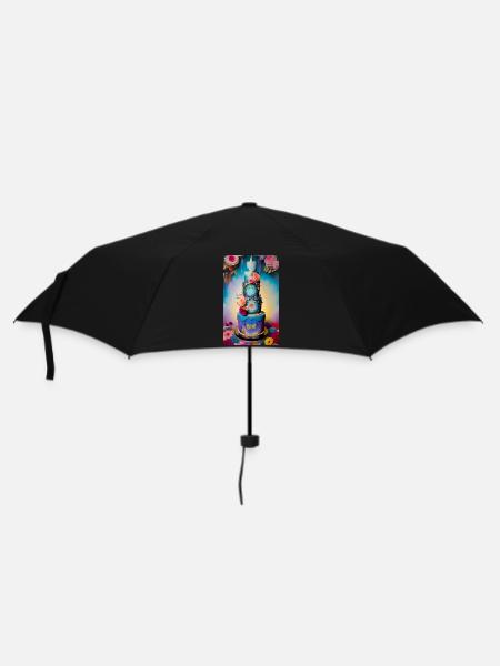 Beau gâteau pour célébrer l’occasion - Parapluie standard - noir