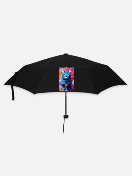 Lovely domestic short haired cat - Umbrella (small) - black