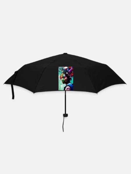 ARTWORK Zombie Gamergirl Whitney - Umbrella (small) - black