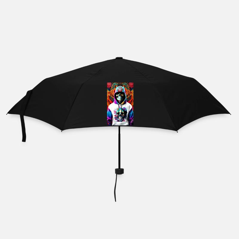 ARTWORK Hoodie Skull - Umbrella (small) - black