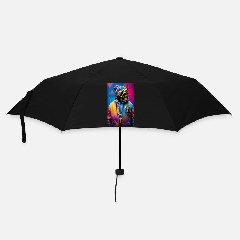 ARTWORK Skull Boss - Umbrella (small) - black