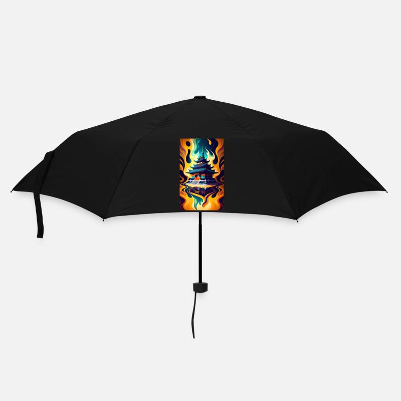 Temple reflection - Umbrella (small) - black