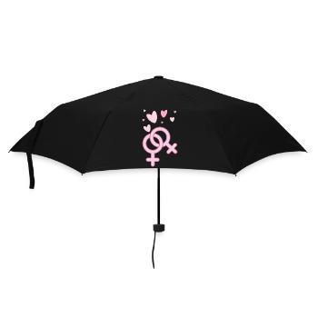 Women union - Parapluie standard - noir - Devant