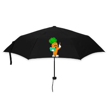 Carrot Teacher Book School - Umbrella (small) - black - Front