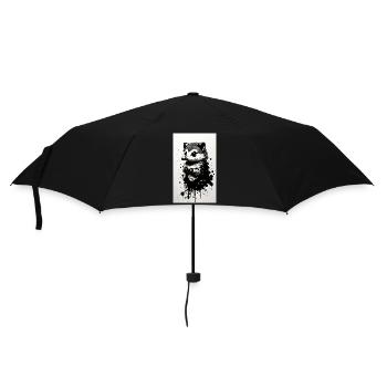 Niedlicher Igel - Regenschirm (klein) - Schwarz - Vorne