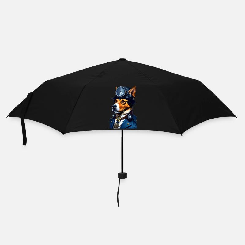 Steampunk Buddy Dog - Umbrella (small) - black