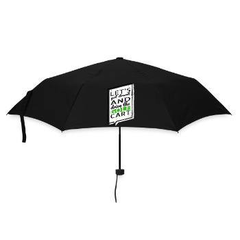present idea golf ball humor girlsgolfgift - Umbrella (small) - black - Front