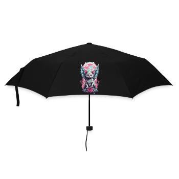 Aile Goth chat Pastel gothique esthétique - Parapluie standard - noir - Devant