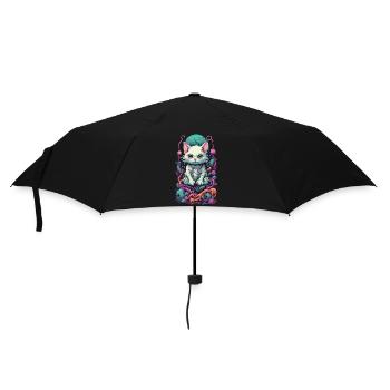 Chat Pastel Goth dans la conception de Look E-Girl - Parapluie standard - noir - Devant