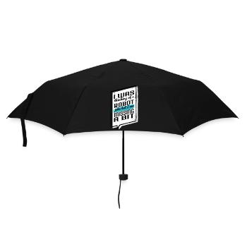 quote gift birthday industrial robotics gift idea - Regenschirm (klein) - Schwarz - Vorne