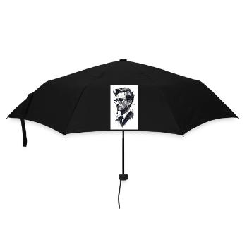 Abstract man - Umbrella (small) - black - Front