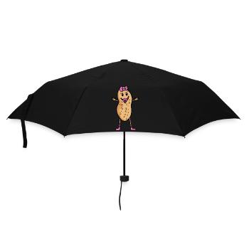 Peanut Child Baby Kids Sister Siblings - Umbrella (small) - black - Front