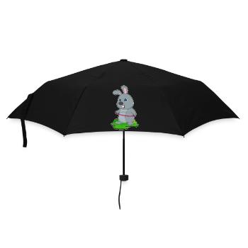 Rabbit Fitness Gymnastics Sports - Umbrella (small) - black - Front
