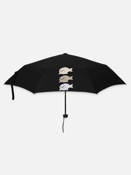 robbe dreifach - Regenschirm (klein) - Schwarz