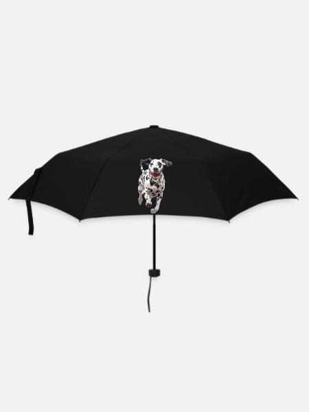 Dalmatiner - Regenschirm (klein) - Schwarz