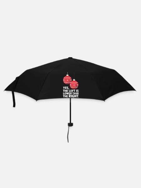 Funny Christmas Ornament Humor - Umbrella (small) - black