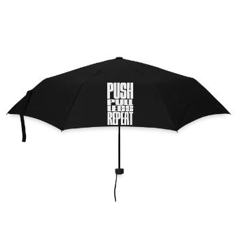 PUSH PULL LEGS REPEAT - Umbrella (small) - black - Front