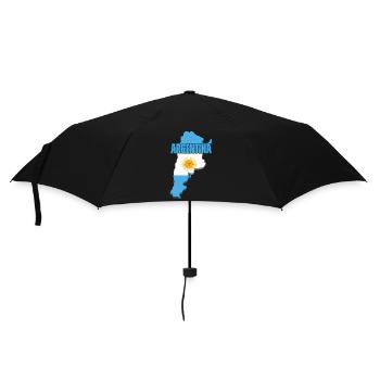 Argentinischer Stolz, Flagge von Argentinien - Regenschirm (klein) - Schwarz - Vorne