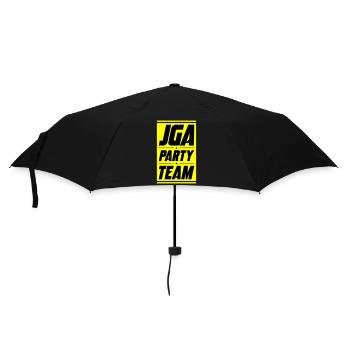 Jga Party Team Junggeselle - Regenschirm (klein) - Schwarz - Vorne