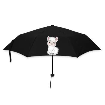 Lama Alpaga Lama Lama Cadeau Animal - Parapluie standard - noir - Devant