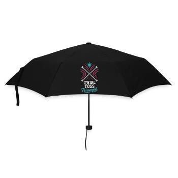Baton Twirler Majorette Captain Squad Club - Umbrella (small) - black - Front