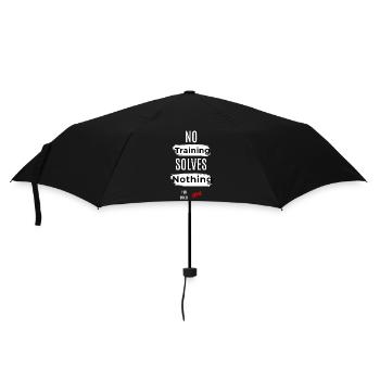 Message inspirant Aucune formation ne résout rien - Parapluie standard - noir - Devant
