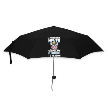 A Philosopher Never Sits Down At Work Stands To - Umbrella (small) - black - Front
