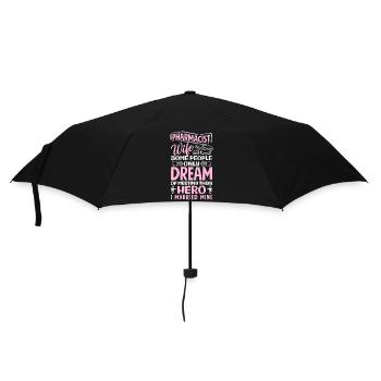 Pharmacist Wife Marriage Pharmacy Technician - Umbrella (small) - black - Front