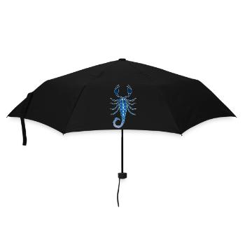 Skorpion und das Universum - Regenschirm (klein) - Schwarz - Vorne