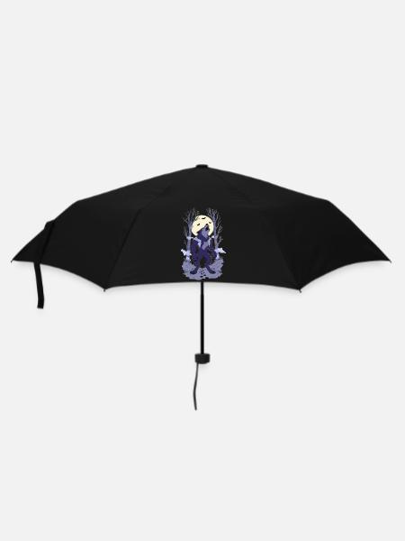 Werwolf im Mondlicht - Regenschirm (klein) - Schwarz