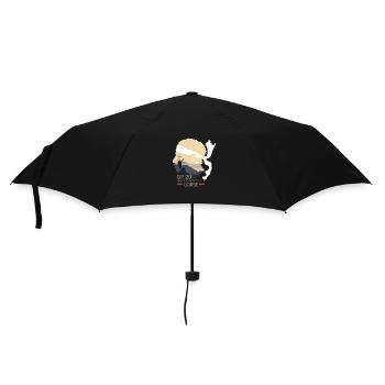Randonnée corse GR20 GR 20 cadeau randonneurs trek - Parapluie standard - noir - Devant