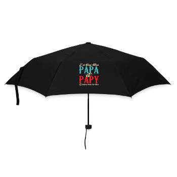 J'ai deux titres papa et papy - Parapluie standard - noir - Devant