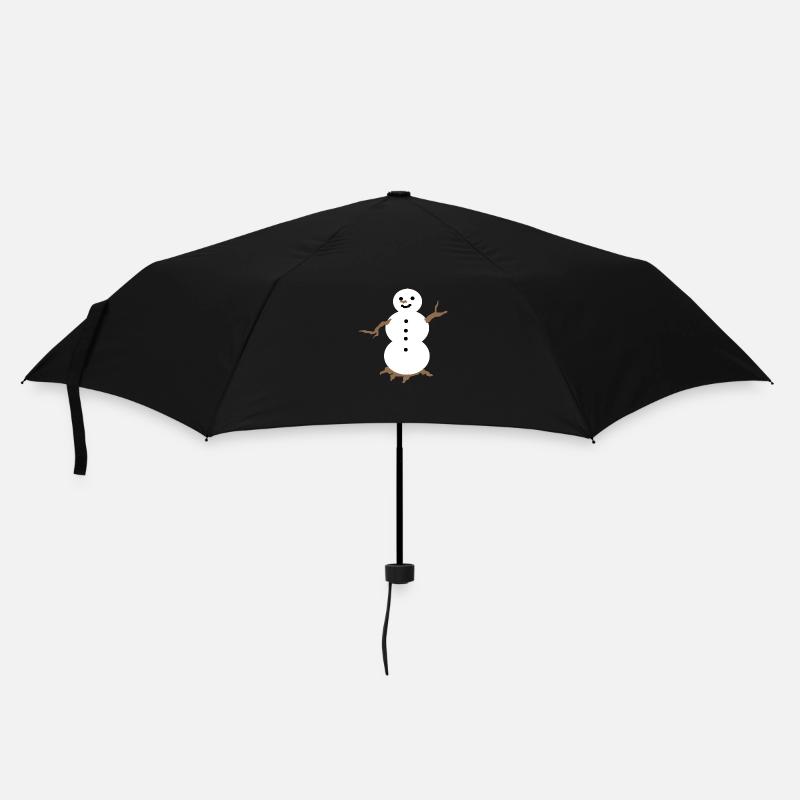 Snowman in a simple design - Umbrella (small) - black
