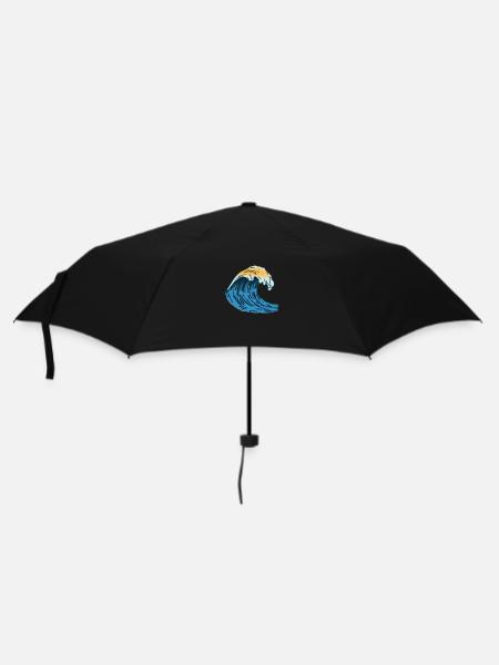 Beautiful wave - Umbrella (small) - black