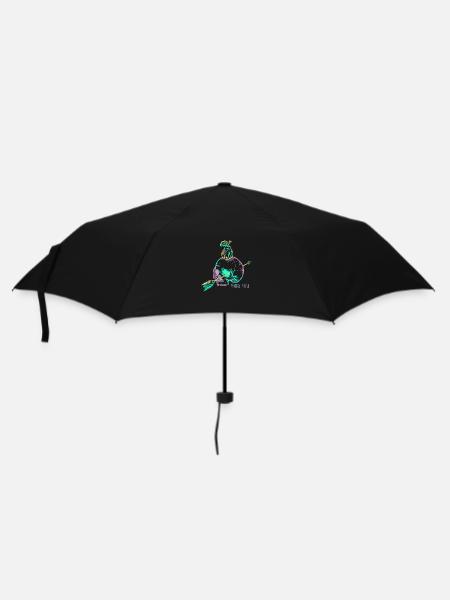 Skull pear mauve - Parapluie standard - noir