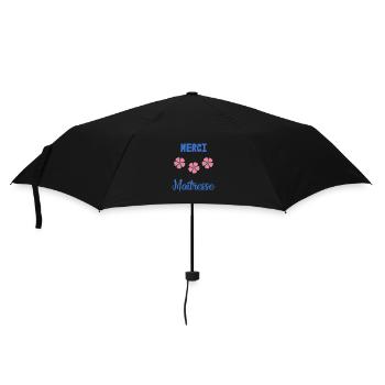 MERCI. MERCI MAÎTRESSE. CADEAU MAÎTRESSE. VACANCES - Parapluie standard - noir - Devant