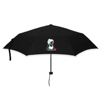 EDM - DJane - Glitch Rave Style - Regenschirm (klein) - Schwarz - Vorne