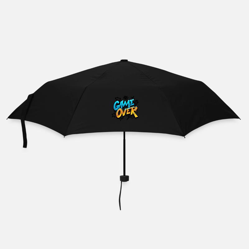 Game Over - Regenschirm (klein) - Schwarz