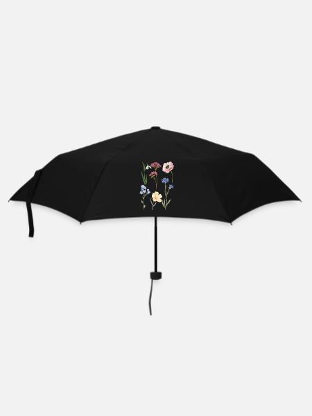 Plants Flowers Blossom - Umbrella (small) - black
